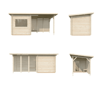 Dārza sauna Sanija 4.1 + 5.9 m2 - HOLDORS