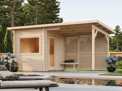 Dārza sauna Sanija 4.1 + 5.9 m2 - HOLDORS