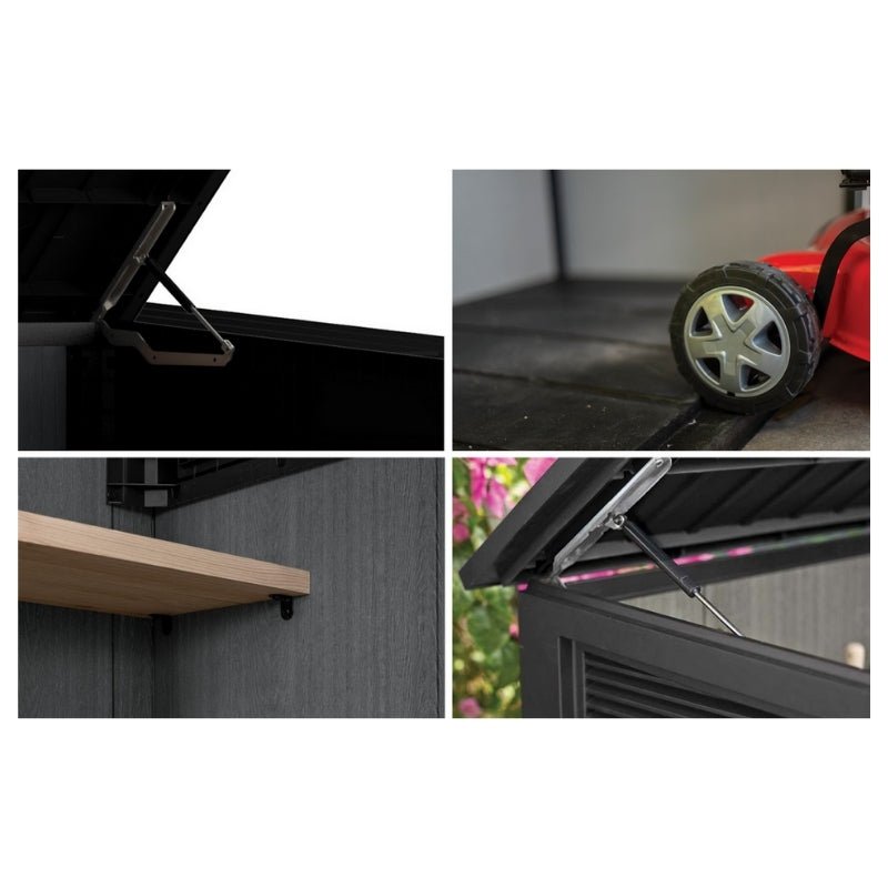 Dārza šķūnītis Deco Horizontal Shed valrieksta tonis - HOLDORS