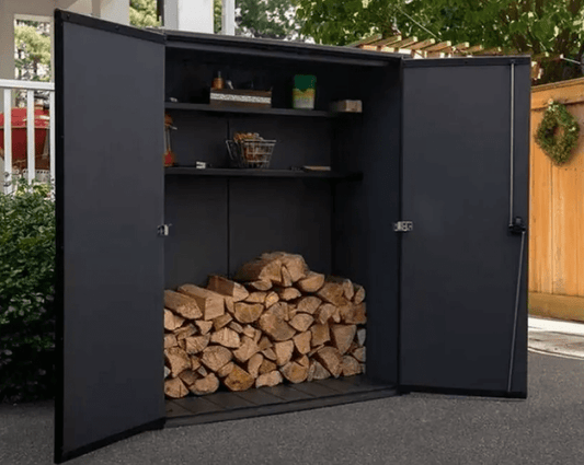 Dārza šķūnītis Deco Vertical Shed valrieksta tonis - HOLDORS