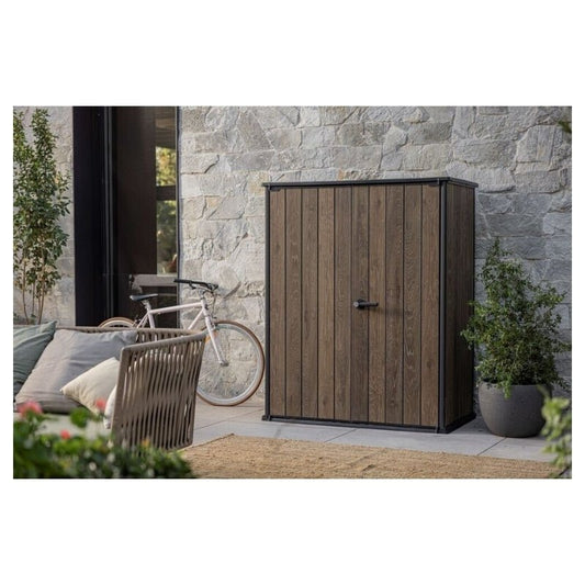 Dārza šķūnītis Deco Vertical Shed valrieksta tonis - HOLDORS