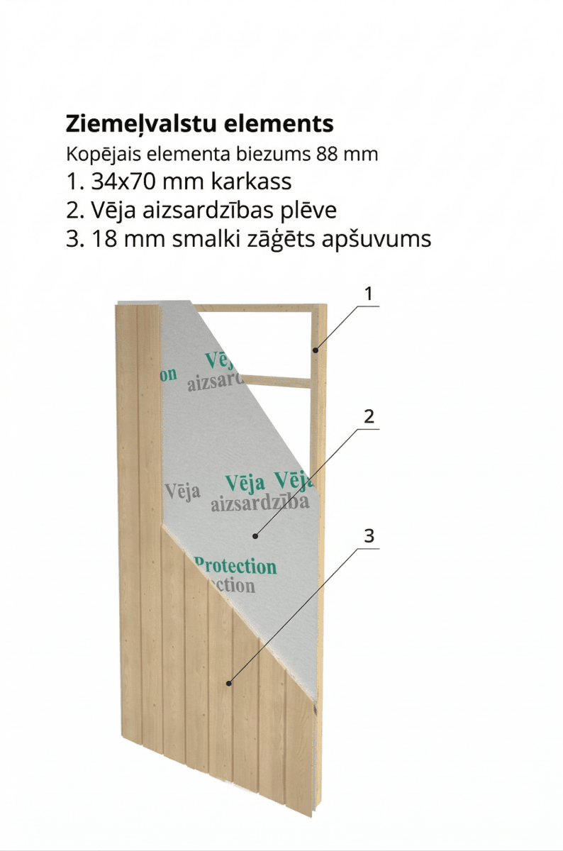 Dārza šķūnītis Kalvis 16,9 m2 - HOLDORS