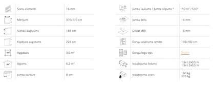 Dārza šķūnītis LIFE 3.0 + 2.9 m2 - HOLDORS