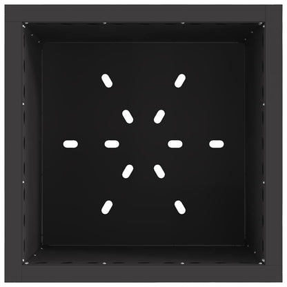 Dūmu Bez Uguns Bļoda Melns 48 X 48 X 50 Cm Novecināts Tērauds - HOLDORS