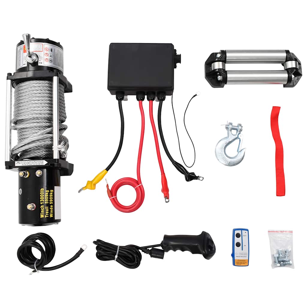Elektriskā Vinča, 12 V, 5909 Kg - HOLDORS