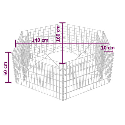 Gabions, Augstā Puķu Kaste, , Sešstūrveida - HOLDORS