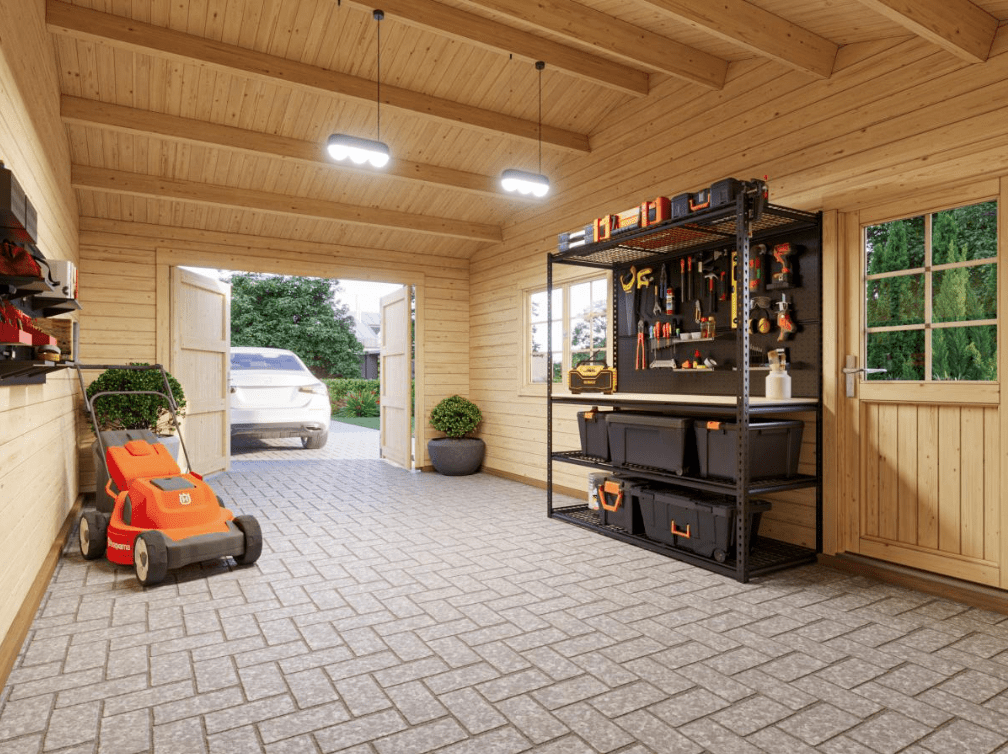 Garāža automašīnai Rodžers 19.0 + 16.2 m² - HOLDORS