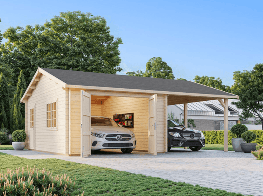 Garāža automašīnai Rodžers 19.0 + 16.2 m² - HOLDORS