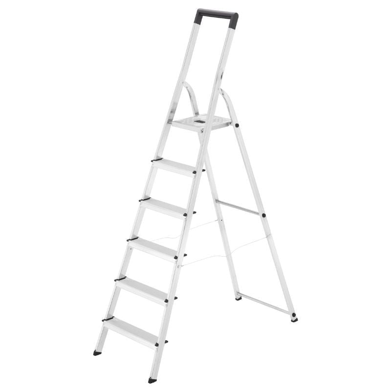 Kāpnes mājsaimniecības L40 StandardLine / alumīnija / 6 pakāpieni - HOLDORS