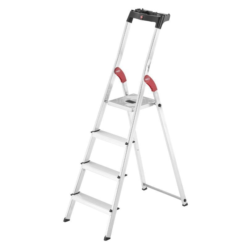Kāpnes mājsaimniecības L60 StandardLine / alumīnija / 4 pakāpieni - HOLDORS