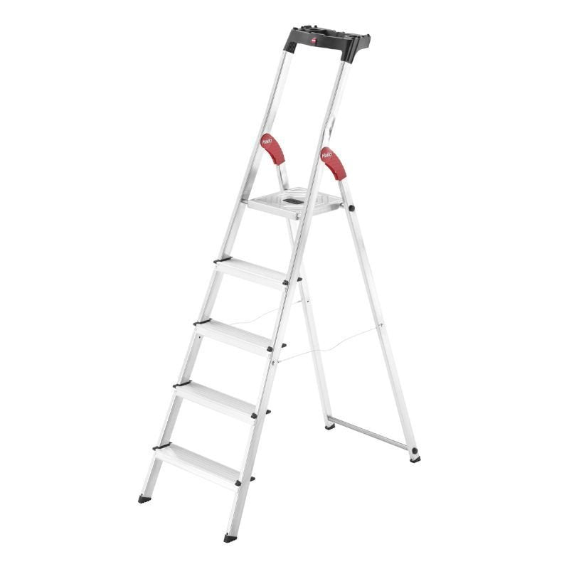 Kāpnes mājsaimniecības L60 StandardLine / alumīnija / 5 pakāpieni - HOLDORS