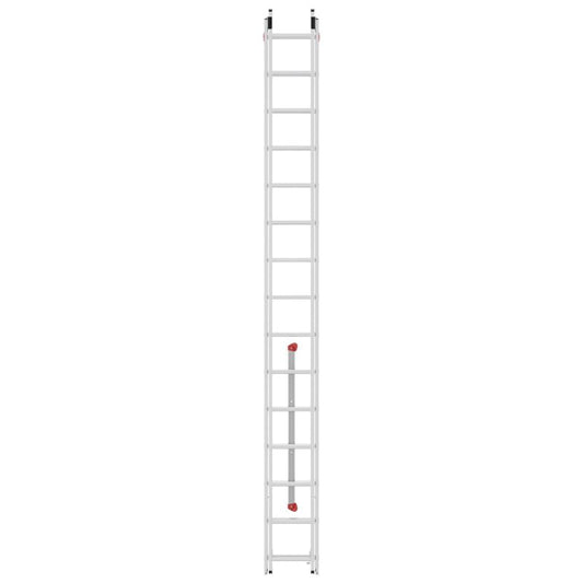 Kāpnes S80 ProfiStep duo / alumīnija / 2x15 pakāpieni - HOLDORS