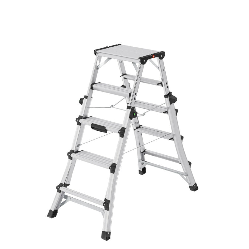 Kāpnes teleskopiskās Master DTL100 / alumīnija / 2x4 - 2x6 pakāpieni - HOLDORS
