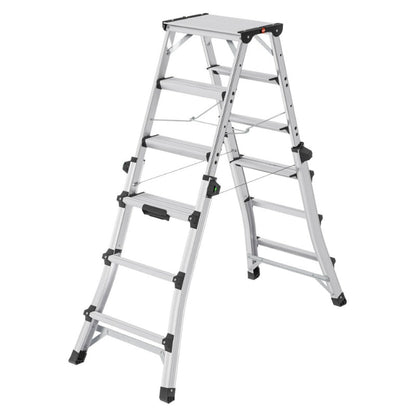 Kāpnes teleskopiskās Master DTL100 / alumīnija / 2x4 - 2x6 pakāpieni - HOLDORS