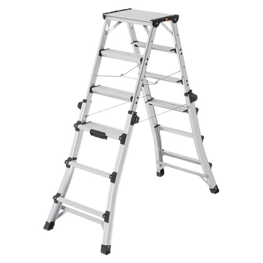 Kāpnes teleskopiskās Master DTL100 / alumīnija / 2x4 - 2x6 pakāpieni - HOLDORS