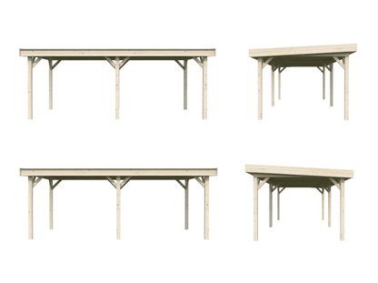 Koka dārza lapene Liene 16.6 m2 - HOLDORS