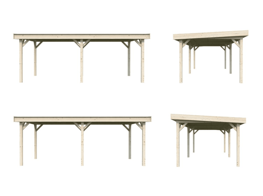 Koka dārza lapene Liene 16.6 m2 - HOLDORS