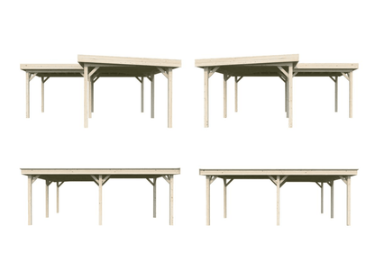 Koka dārza lapene Liene 24.9 m2 - HOLDORS