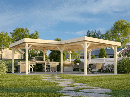 Koka dārza lapene Liene 24.9 m2 - HOLDORS