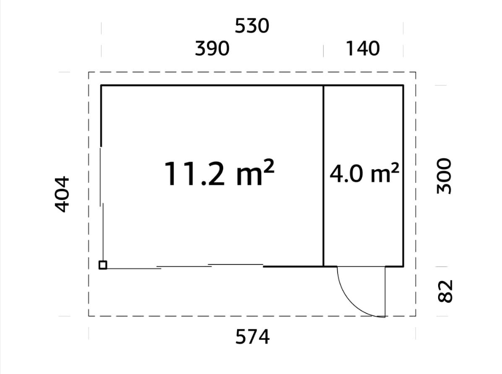 Koka dārza māja Andris 15.2 m² - HOLDORS