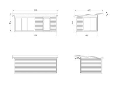 Koka dārza māja Andris 17.1 m² - HOLDORS