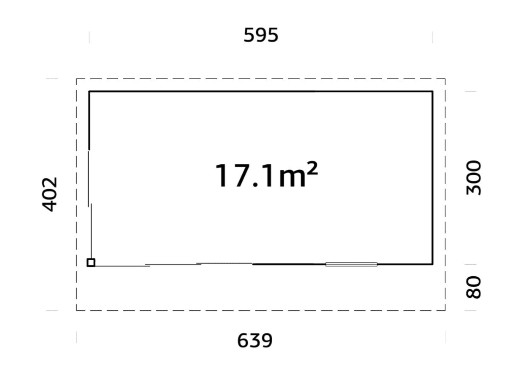 Koka dārza māja Andris 17.1 m² - HOLDORS