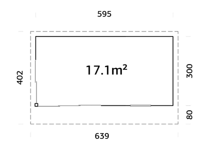 Koka dārza māja Andris 17.1 m² - HOLDORS