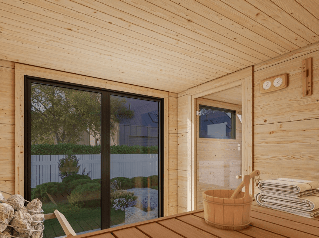 Koka dārza pirts Greisa 8.2 m2 - HOLDORS