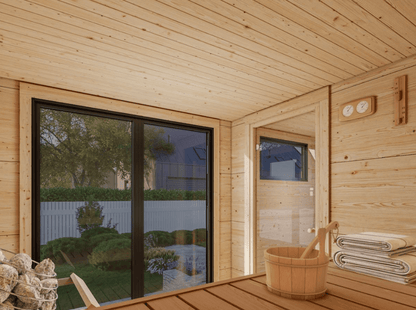 Koka dārza pirts Greisa 8.2 m2 - HOLDORS