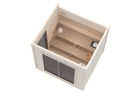 Koka dārza sauna Greisa 5.3 m2 - HOLDORS