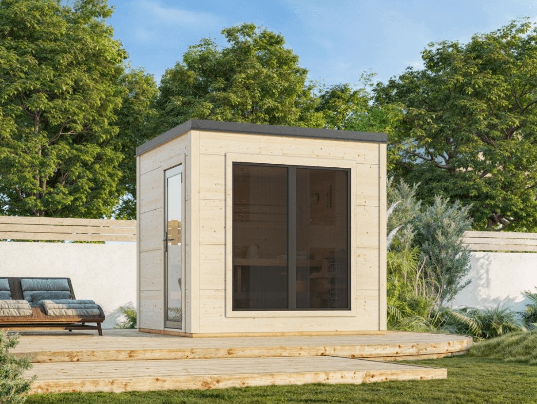 Koka dārza sauna Greisa 5.3 m2 - HOLDORS