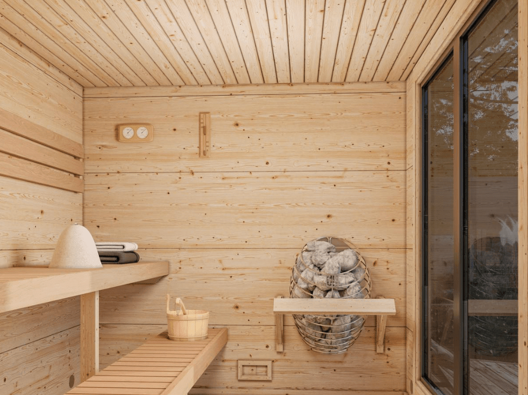 Koka dārza sauna Greisa 5.3 m2 - HOLDORS