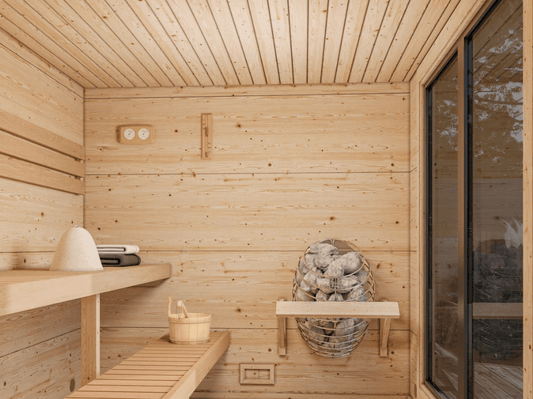 Koka dārza sauna Greisa 5.3 m2 - HOLDORS
