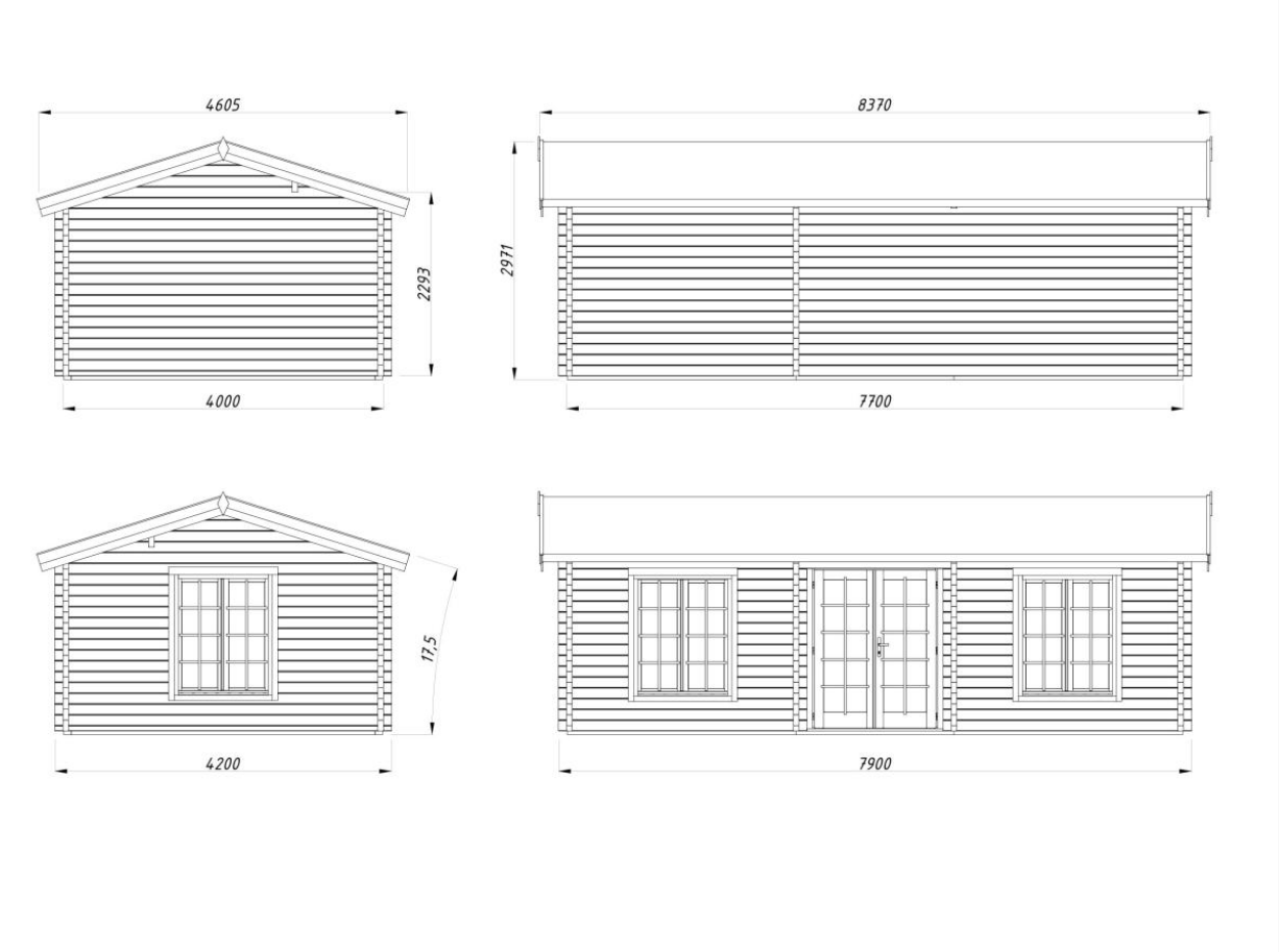 Koka māja Anna 26.8 + 1.9 m²