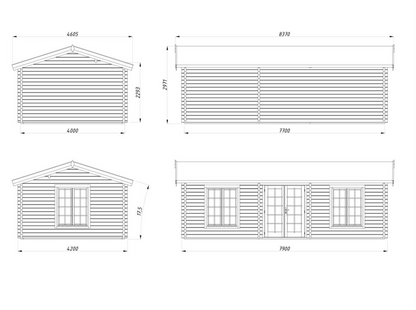 Koka māja Anna 26.8 + 1.9 m²
