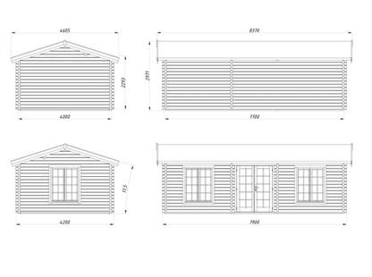 Koka māja Anna 26.8 + 1.9 m² - HOLDORS