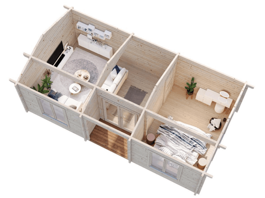 Koka māja Anna 26.8 + 1.9 m² - HOLDORS