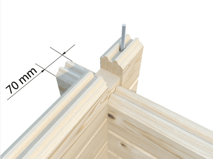 Koka māja Anna 26.8 + 1.9 m² - HOLDORS
