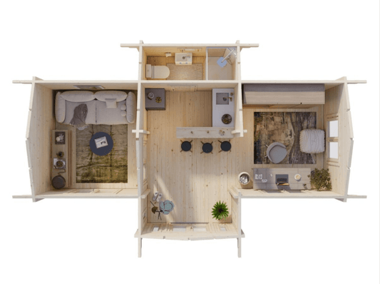 Koka māja Anna 26.8 m² - HOLDORS