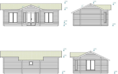 Koka māja Anna 26.8 m²