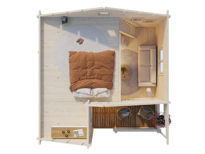 Koka māja Emīlija 40.1 + 5.2 m²