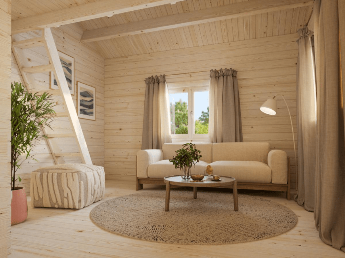 Koka māja Emīlija 40.1 + 5.2 m² - HOLDORS