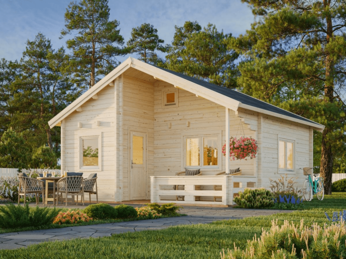 Koka māja Emīlija 40.1 + 5.2 m² - HOLDORS