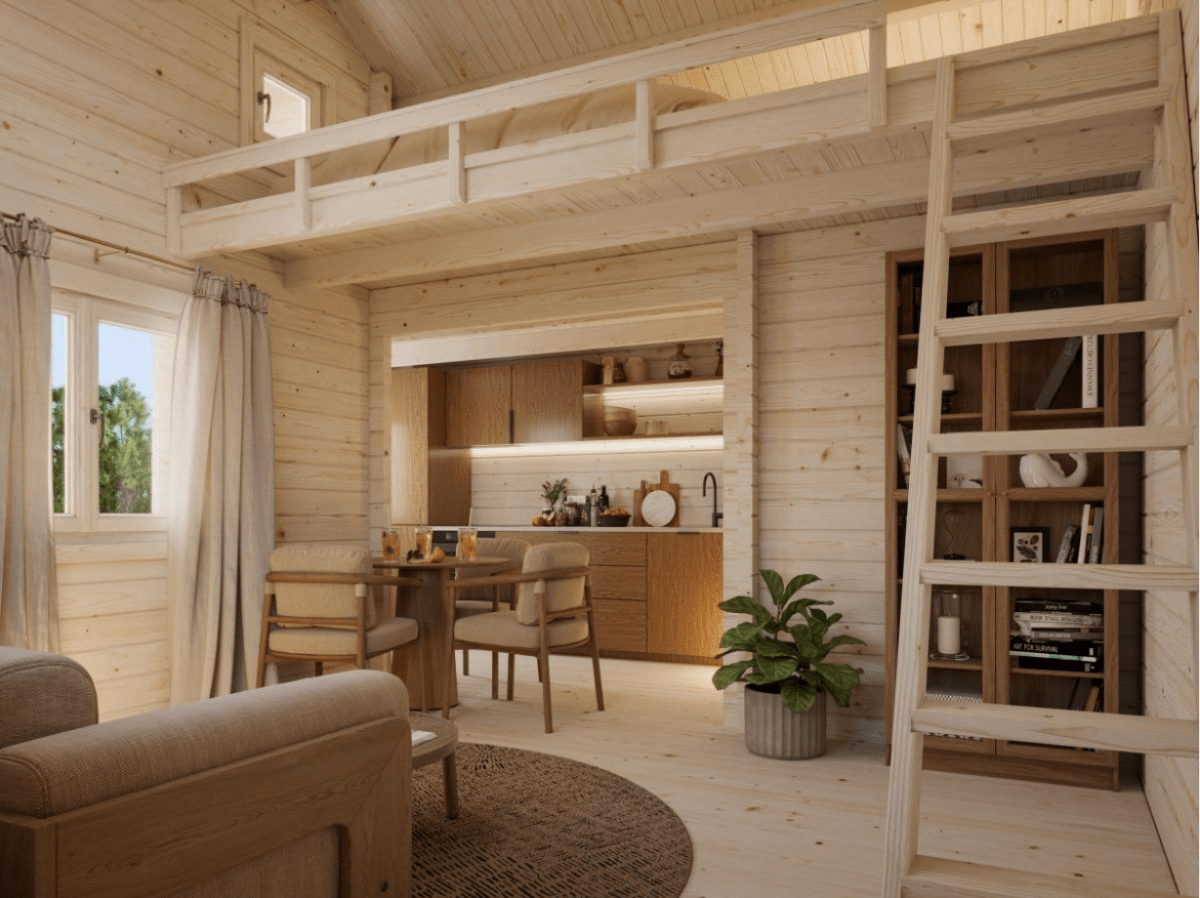 Koka māja Emīlija 40.1 + 5.2 m² - HOLDORS