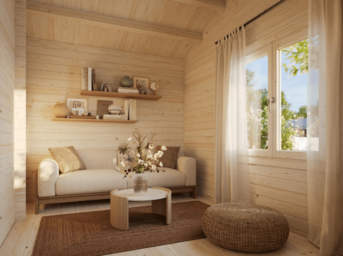 Koka māja Sandra 25.6 + 11.1 m² - HOLDORS