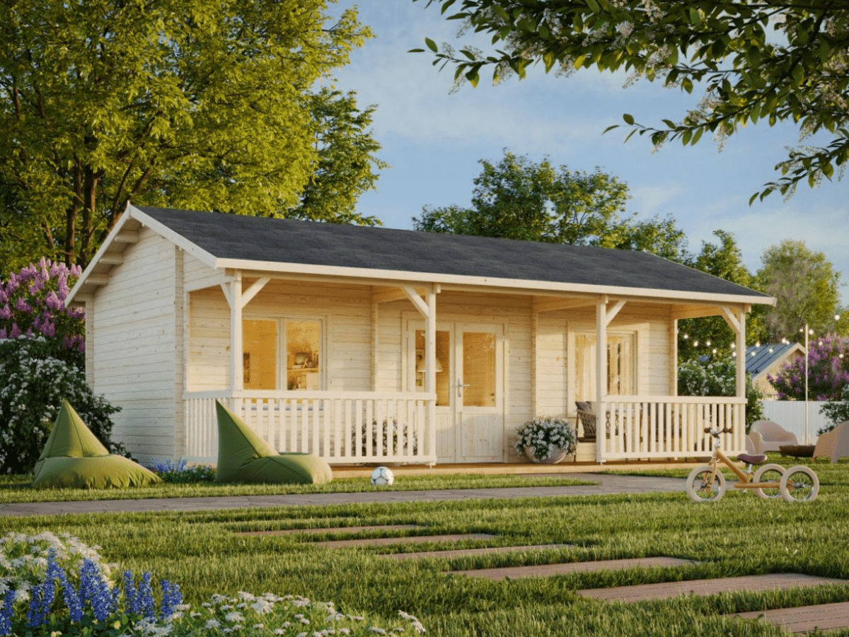 Koka māja Sandra 25.6 + 11.1 m² - HOLDORS