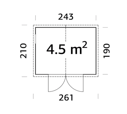 Koka noliktava Daniels 4.5 m² - HOLDORS