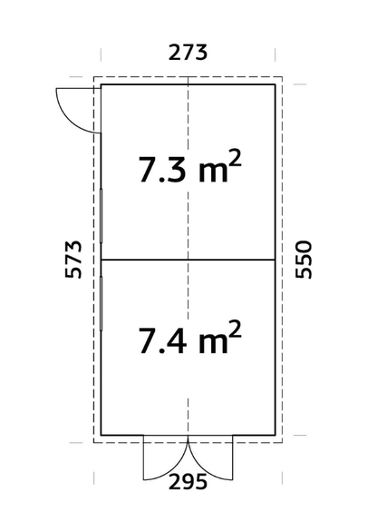 Koka noliktava dārzam Daniels 14.7 m² - HOLDORS