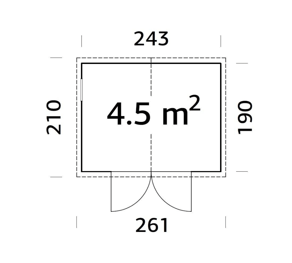 Koka noliktava dārzam Daniels 4.5 m² - HOLDORS