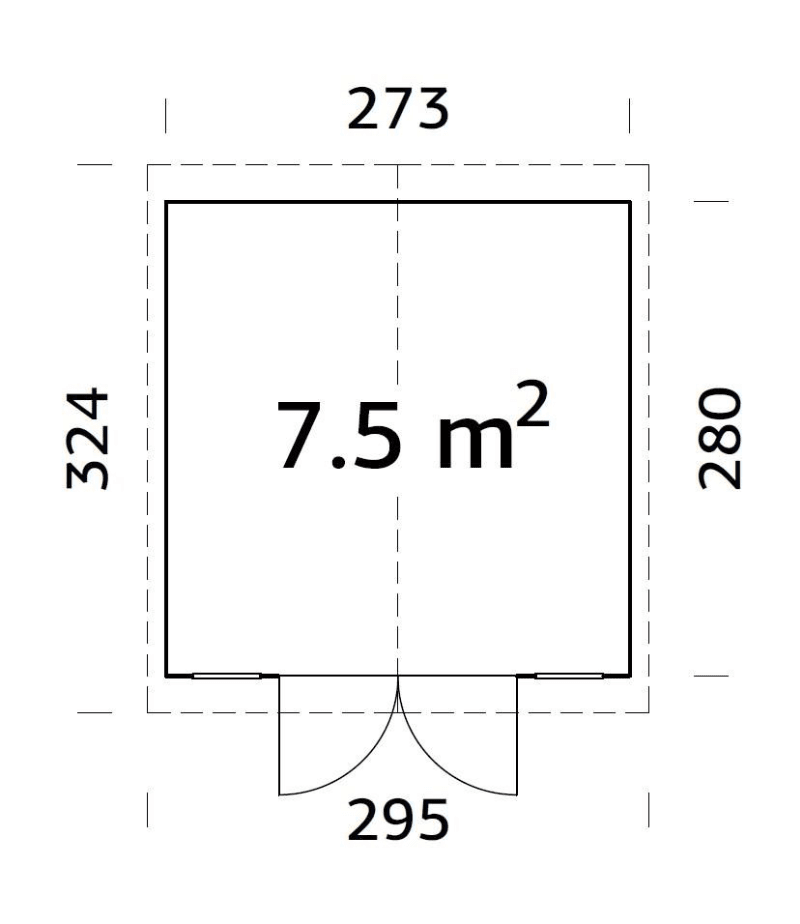 Koka noliktava dārzam Daniels 7.5 m² - HOLDORS